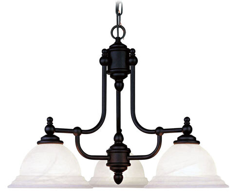 North Port 3 Light 24 inch Black Chandelier Ceiling Light