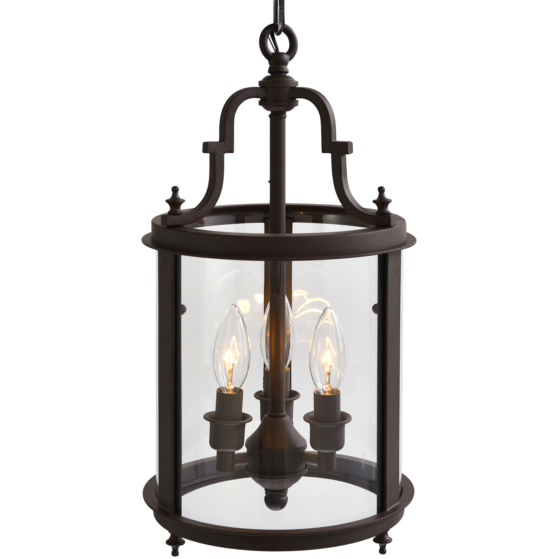 Desire 3 Light 9 inch Oil Rubbed Bronze Drum Shade Mini Pendant Ceiling Light