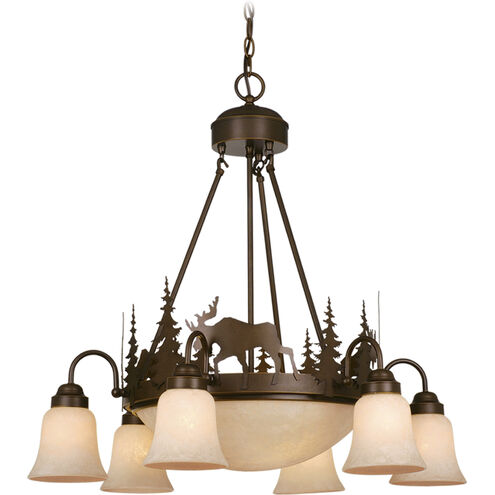 Yellowstone LED 28.5 inch Burnished Bronze Chandelier Ceiling Light