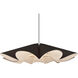 Delfina 1 Light 39.4 inch Black Pendant Ceiling Light in Ebony, 40 in, Acoustic WEP Collection