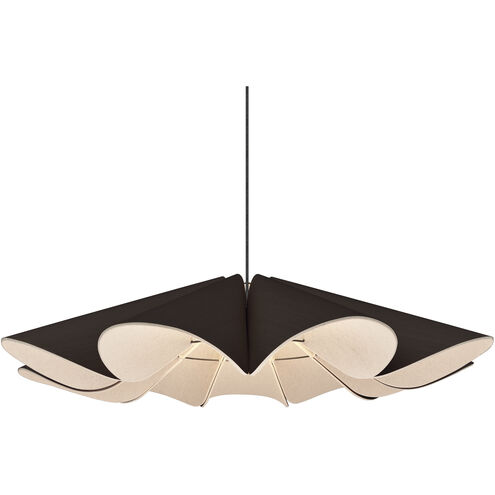 Delfina 1 Light 39.4 inch Black Pendant Ceiling Light in Ebony, 40 in, Acoustic WEP Collection