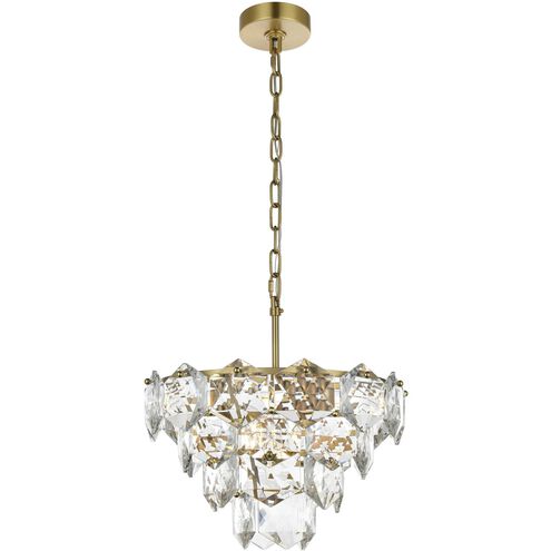Adaline 6 Light 16 inch Satin Gold Chandelier Ceiling Light