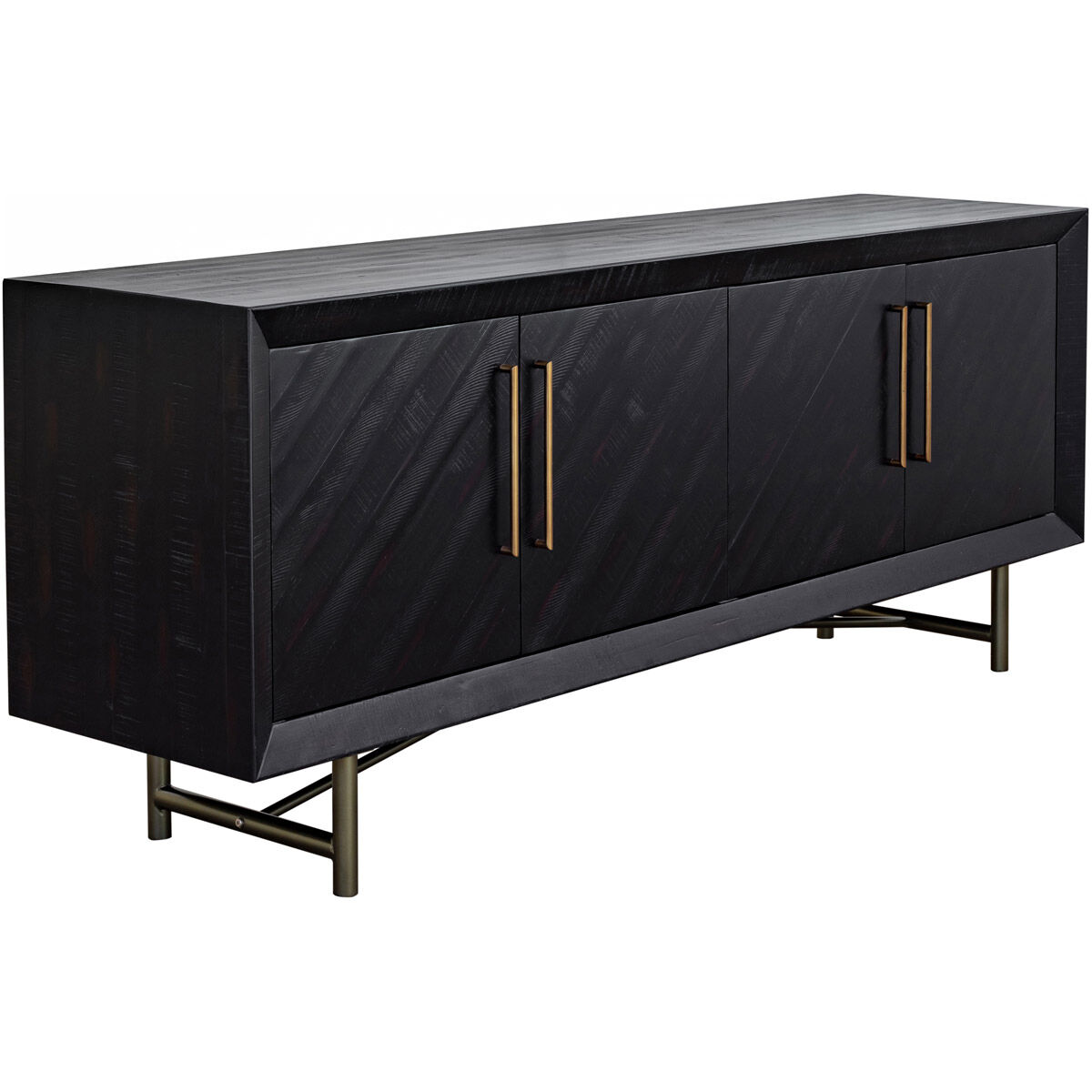 Sicily 80 X 20 inch Black Sideboard