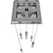 Original Glacier Avenue LED 12 inch Polished Chrome Multi Port Pendant Ceiling Light in Bubbled