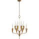 Chapman & Myers Aiden 16 Light 25 inch Gilded Iron Chandelier Ceiling Light, Small