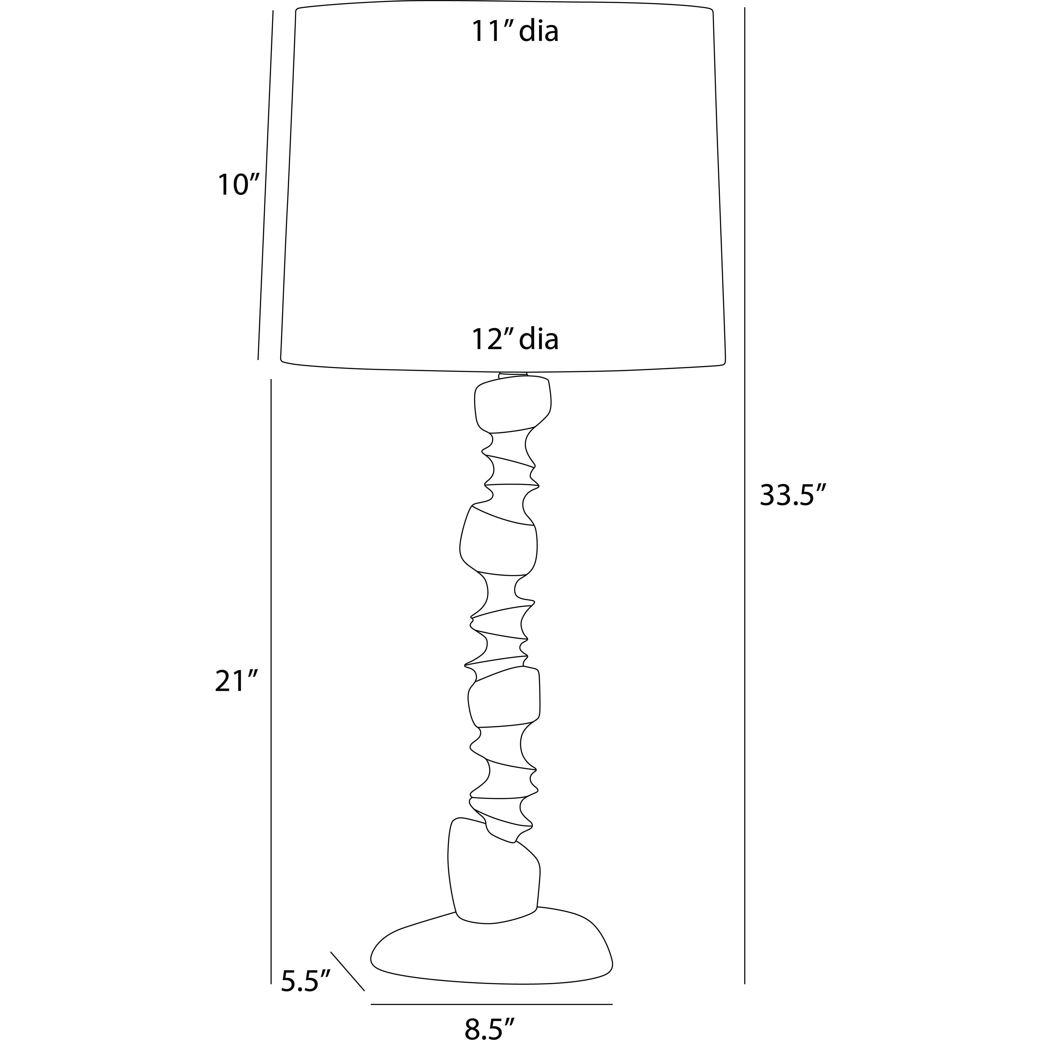 Kashmir 33.5 inch 150.00 watt Ivory and Antique Brass Table Lamp Portable Light