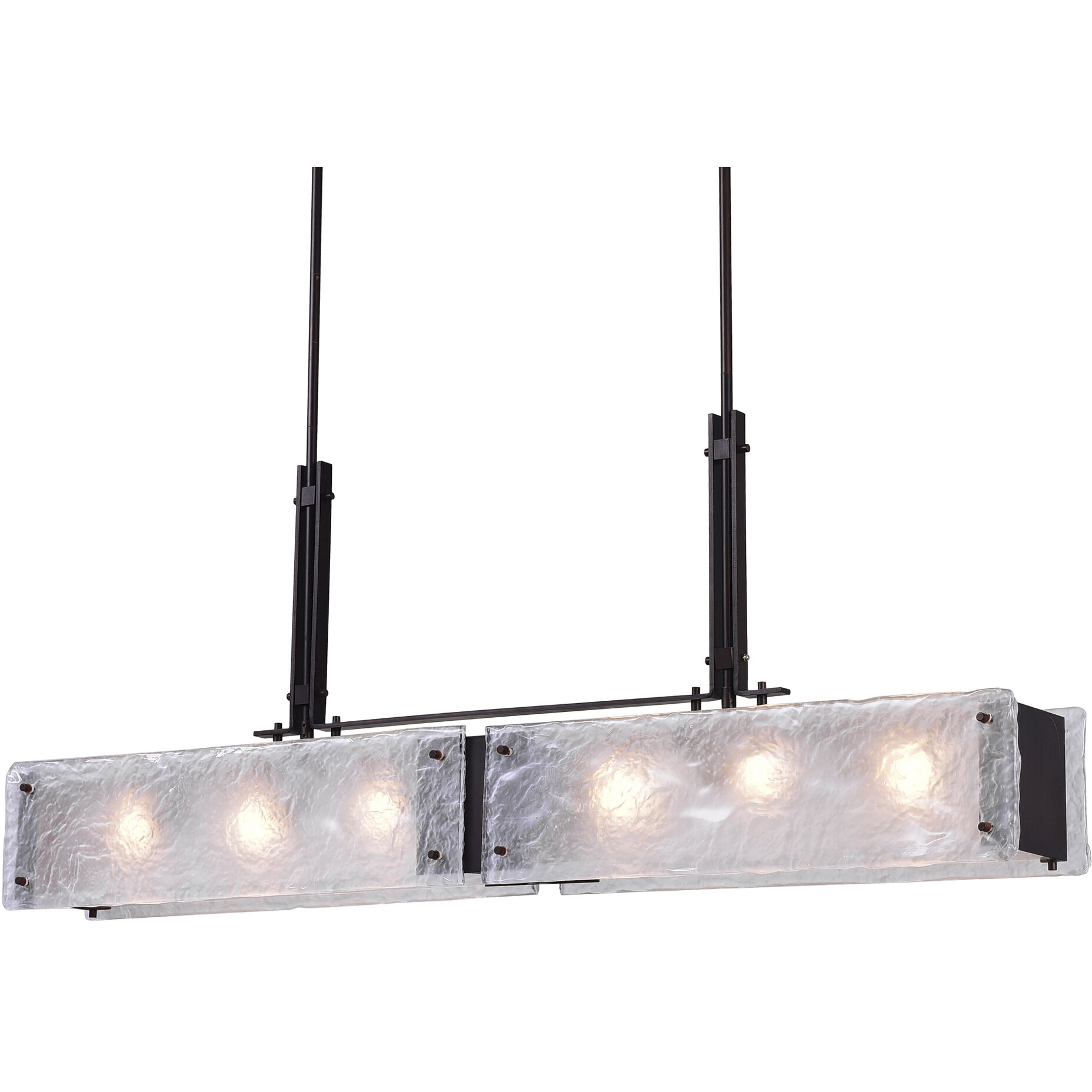 Assunta 6 Light 45 inch Black Island/Pool Table Light Ceiling Light