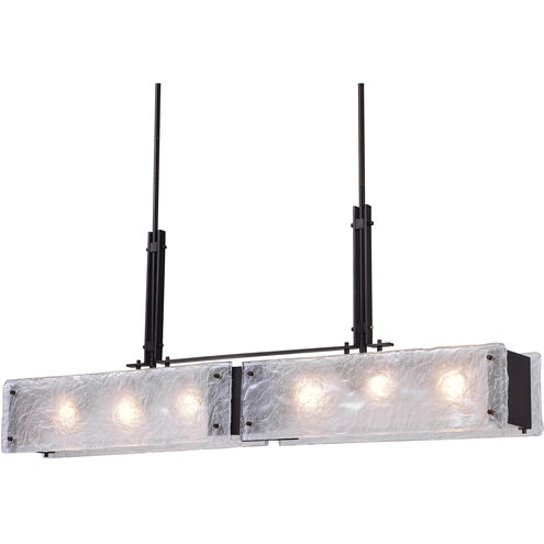 Assunta 6 Light 45 inch Black Island/Pool Table Light Ceiling Light