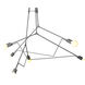 Divergence 6 Light 54.2 inch Coastal Burnished Steel Outdoor Pendant