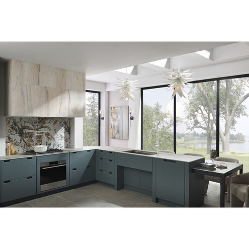 Agave LED 26 inch Textured Plaster Chandelier Ceiling Light