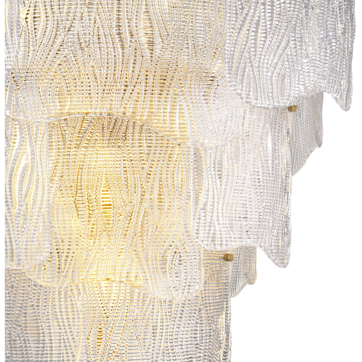 Asinara 13 Light 32.68 inch Antique Brass Chandelier Ceiling Light in Textured Glass, Large