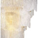 Asinara 13 Light 32.68 inch Antique Brass Chandelier Ceiling Light in Textured Glass, Large