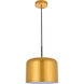 Etude 1 Light 11 inch Satin Gold Pendant Ceiling Light