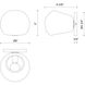 Alora Mood Willow 1 Light 6 inch Matte Black Bath Vanity Light Wall Light in Smoke Glass