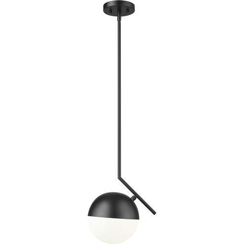 Realm Sphere 1 Light 10.75 inch Matte Black Pendant Ceiling Light