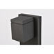 Raine 11 inch Black Outdoor Wall Light