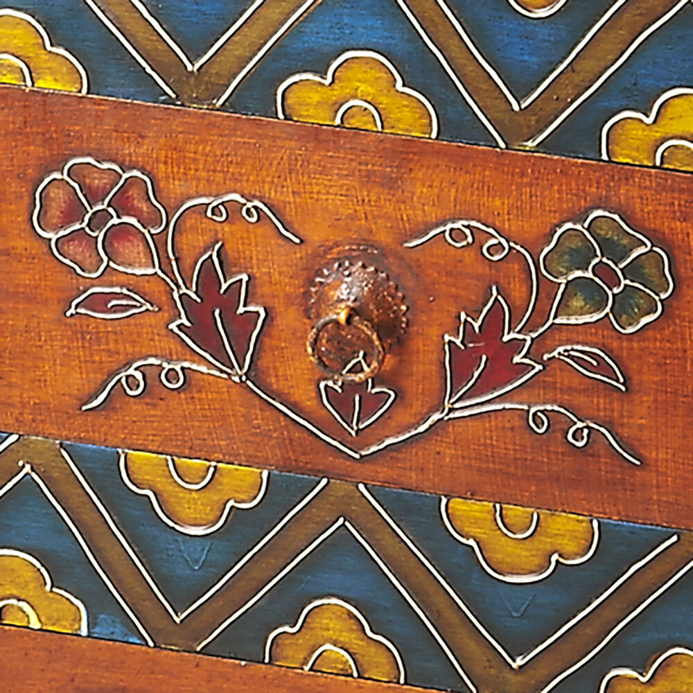 Dharma Hand Painted Artifacts Chest/Cabinet