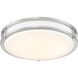 EnviroLite LED 14 inch Brushed Nickel Smart Flush Mount Ceiling Light