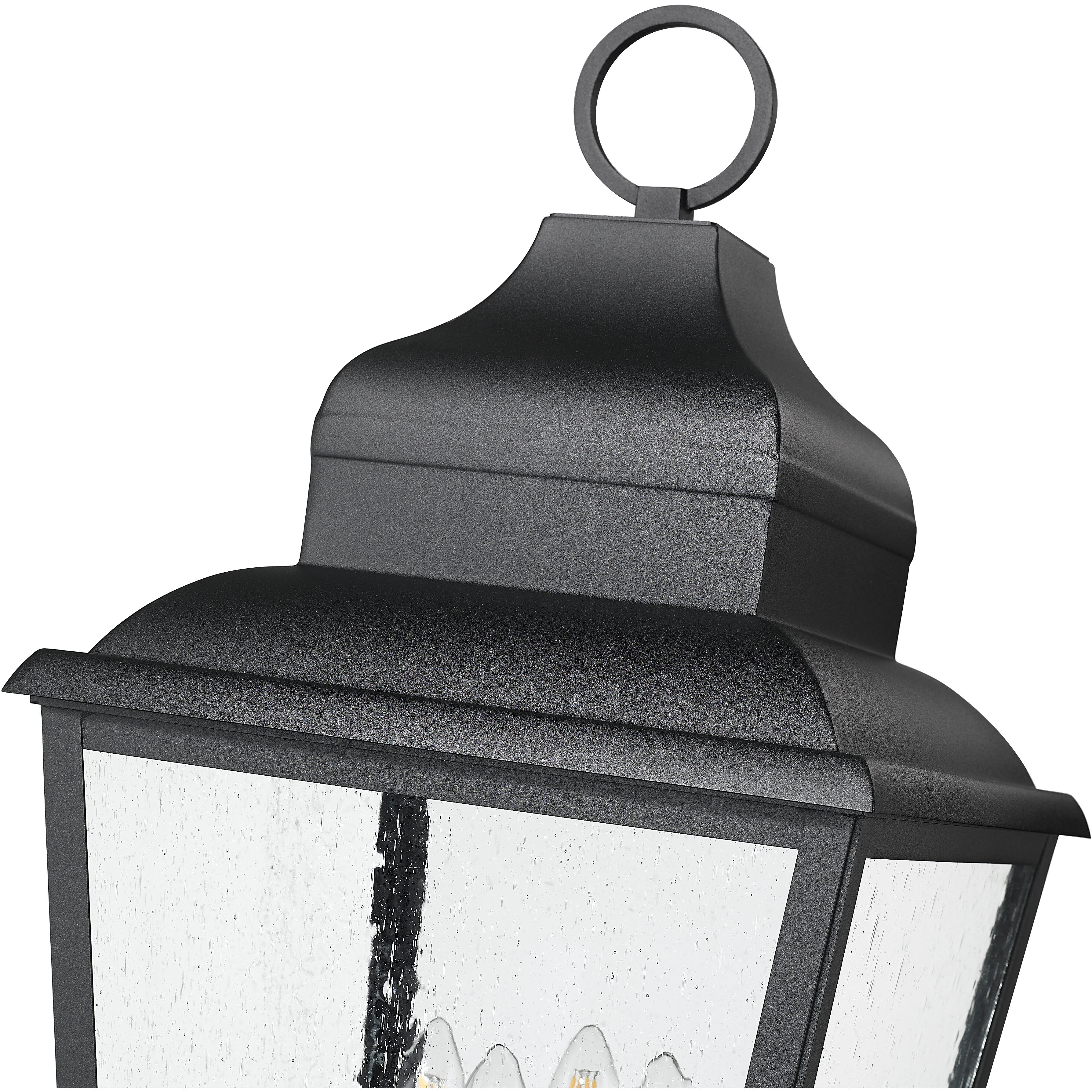 Raphael 4 Light 115 inch Sand Black Outdoor Post Mounted Fixture in Soft Sand Black