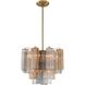 Addis 4 Light 17.75 inch Aged Brass Chandelier Ceiling Light in Autumn