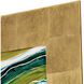 Abstract Collection Hand Painted Wood with Gold Leaf Wall Sculpture