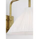 Amber Lewis Waylon LED 10 inch Hand-Rubbed Antique Brass Articulating Sconce Wall Light