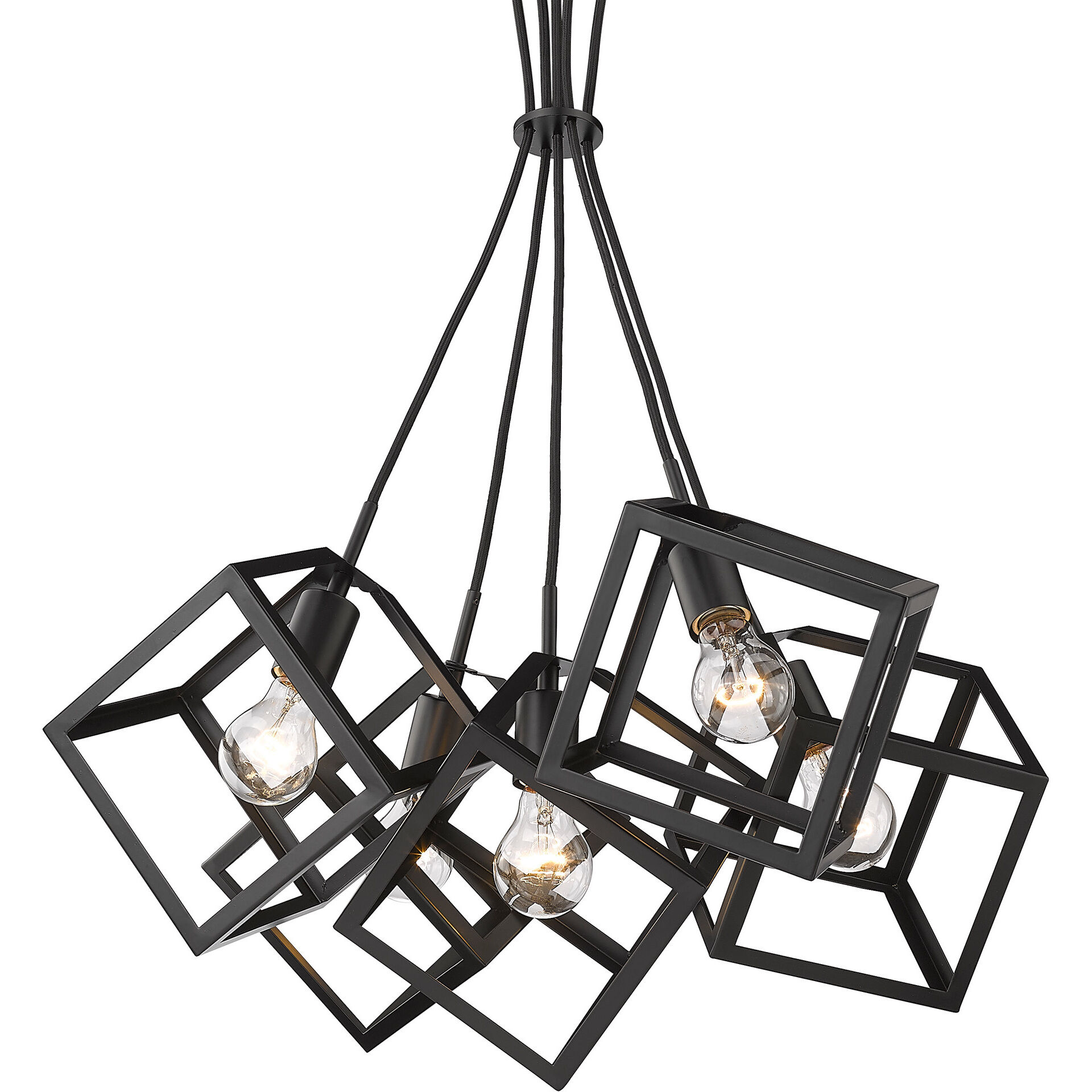 Cassio Pendant Ceiling Light in Matte Black