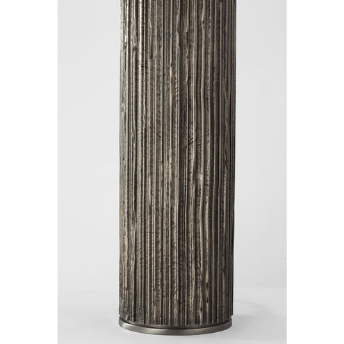 Anne-Marie Barton Fumar 29 inch 15.00 watt Ridged Graphite Table Lamp Portable Light