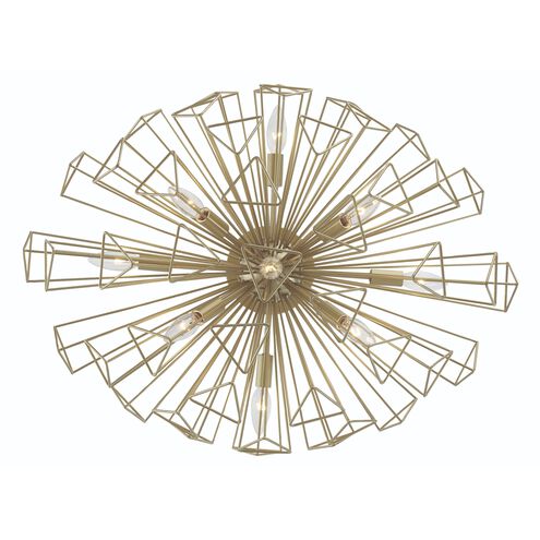 Dendelio 10 Light 24.5 inch Gold Chandelier Ceiling Light