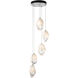 Chrysalis 5 Light 16.1 inch White Pendant Ceiling Light in White Crystal, Large