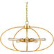 Persis 5 Light 28.25 inch Satin Gold Chandelier Ceiling Light