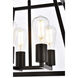 Declan 4 Light 16 inch Black Pendant Ceiling Light