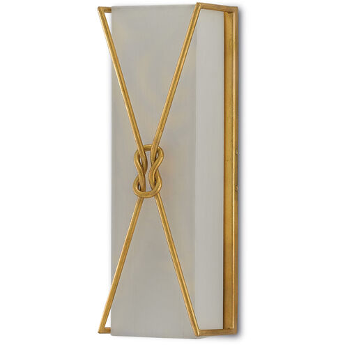 Ariadne 1 Light 6 inch Contemporary Gold Leaf Wall Sconce Wall Light, Large