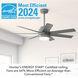 Brazos 52 inch Matte Silver Outdoor Ceiling Fan