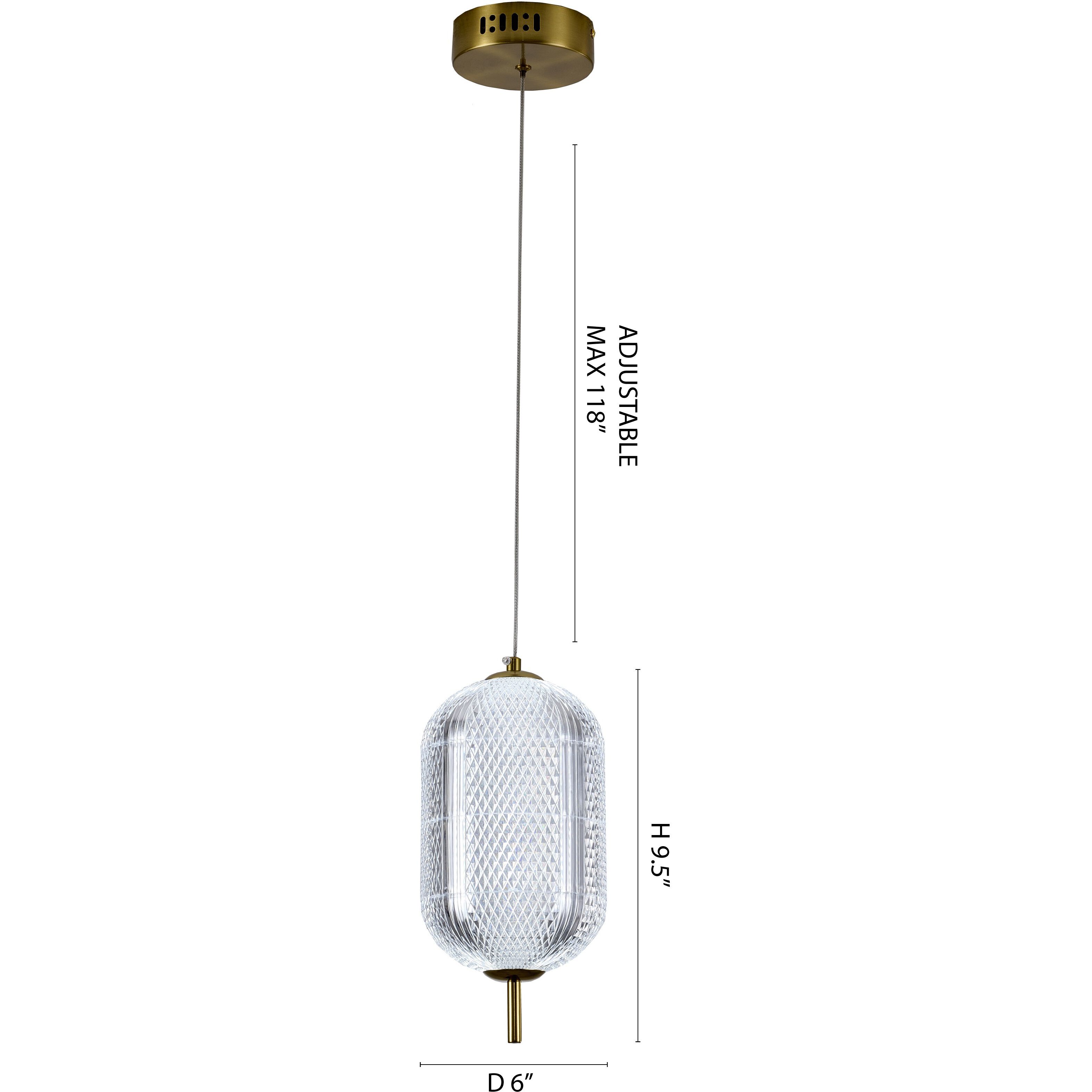 Canada Pendant Ceiling Light in Brass