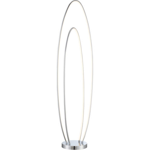 Rhea 56 inch 62.50 watt Chrome Floor Lamp Portable Light