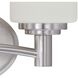 Pittman 2 Light 12 inch Brushed Nickel Vanity Light Wall Light