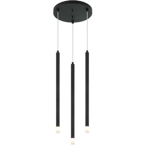 Reigndrop 3 Light 11 inch Matte Black Pendant Ceiling Light