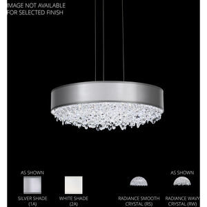 Eclyptix LED LED 19.4 inch Polished Stainless Steel Pendant Ceiling Light in Smooth Layout, Silver, Smooth Layout