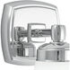 Soft Square Sconce Wall Light in Chrome, Square