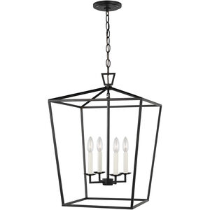 C&M by Chapman & Myers Dianna LED 17 inch Midnight Black Pendant Ceiling Light