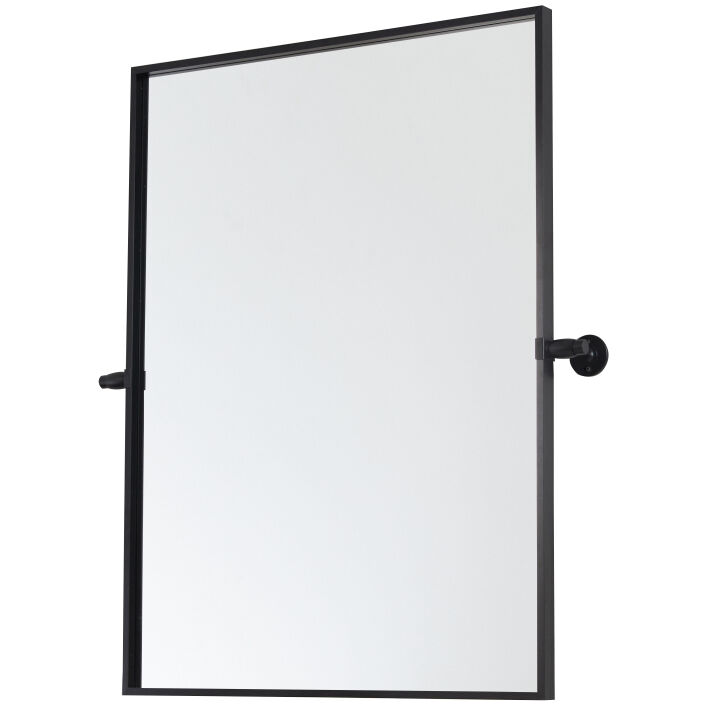 Everly 32 X 24 inch Black Mirror