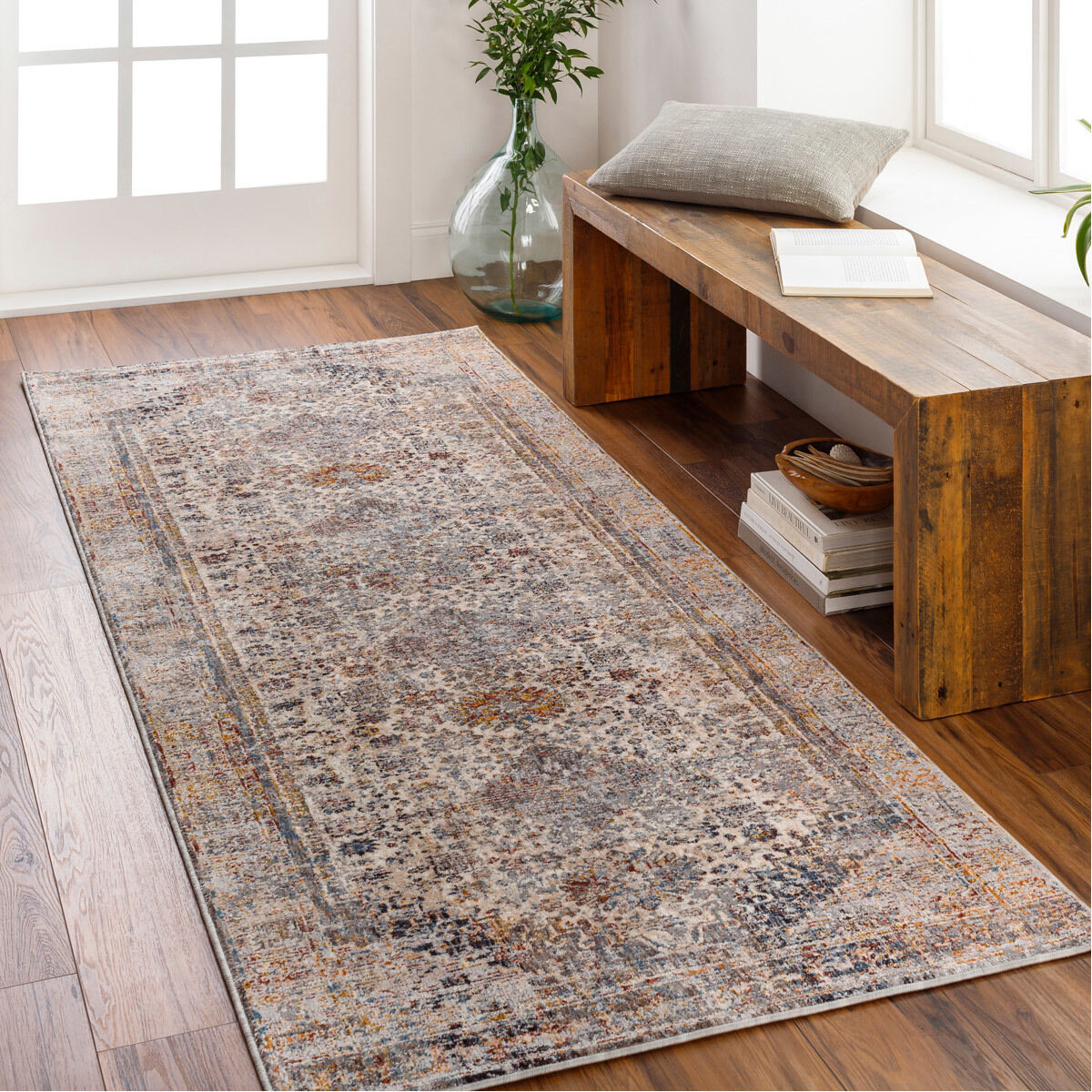 Arya 120 X 39 inch Taupe Rug, Runner
