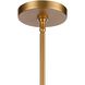 Copa 1 Light 16 inch Natural Brass Pendant Ceiling Light, Converts to Semi Flush