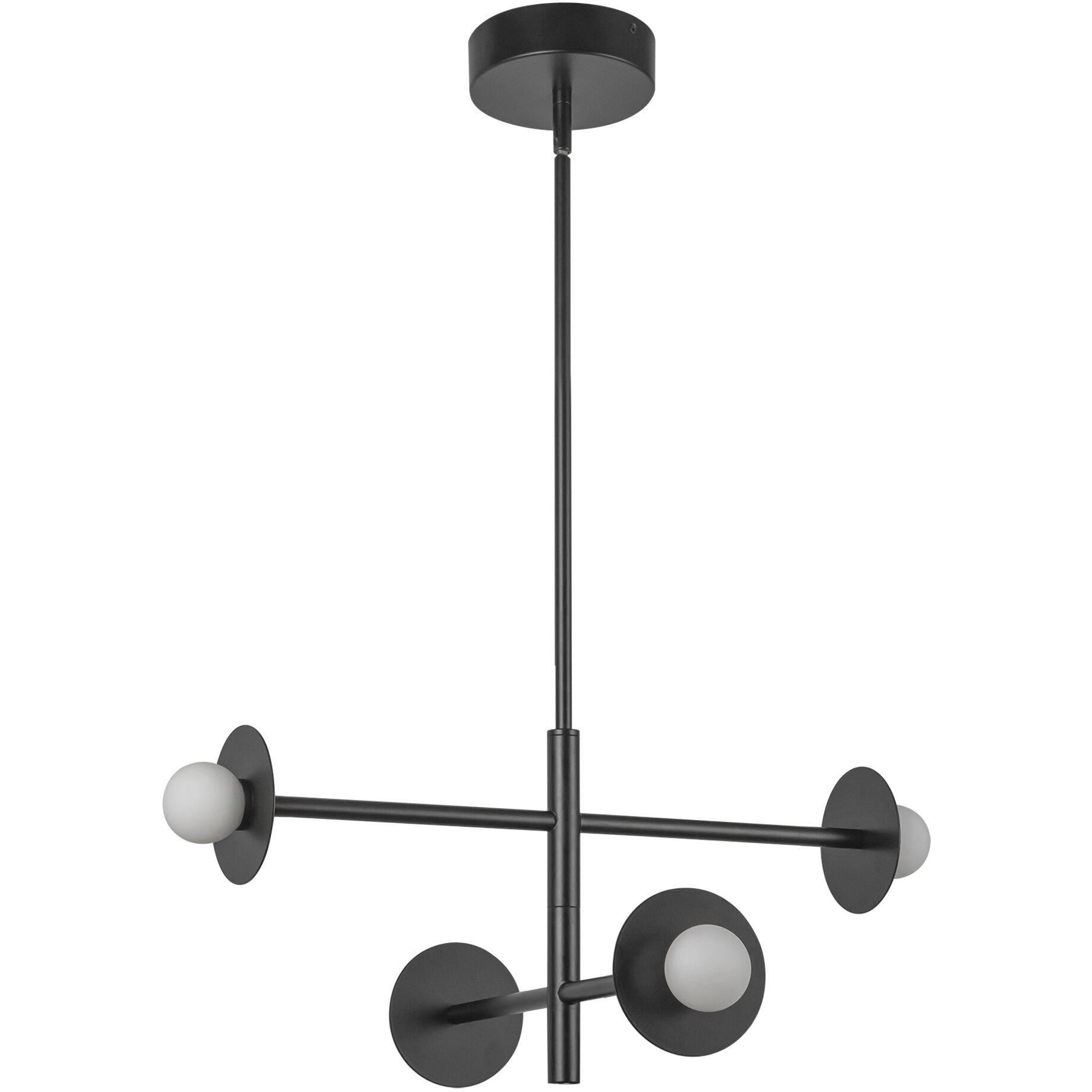 Elixir LED 22.13 inch Black Chandelier Ceiling Light