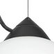 Lucia 1 Light Black Cord Pendant Ceiling Light