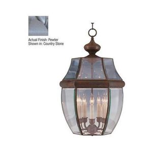 South Park 5 Light 14 inch Pewter Outdoor Hanging Lantern