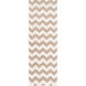 Frontier 96 X 30 inch Taupe, Cream Rug