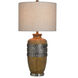 Frank 32 inch 100 watt Darley and Light Oatmeal Table Lamp Portable Light