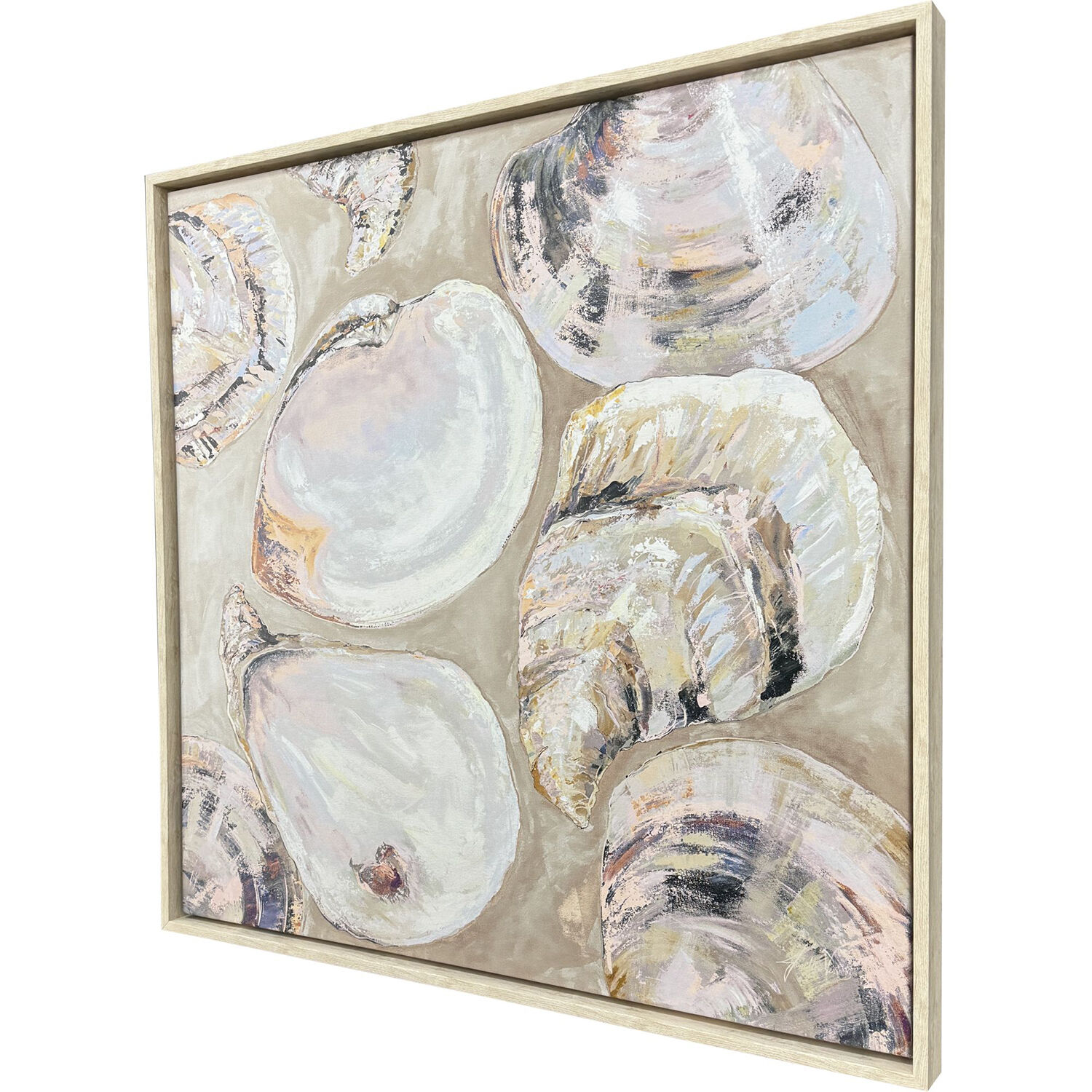 Summer Party Pink and Beige and Green and Multi Canvas